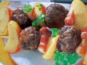 Pikante Apfelspieße - Rezept