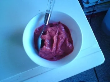 Schnelles Himbeereis - Rezept