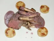 Lammrücken an Hanfgnocchi und gemischten Pilzen - Rezept