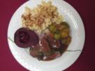 Hirschrückenfilet mit Rosenkohl und Spätzle - Rezept