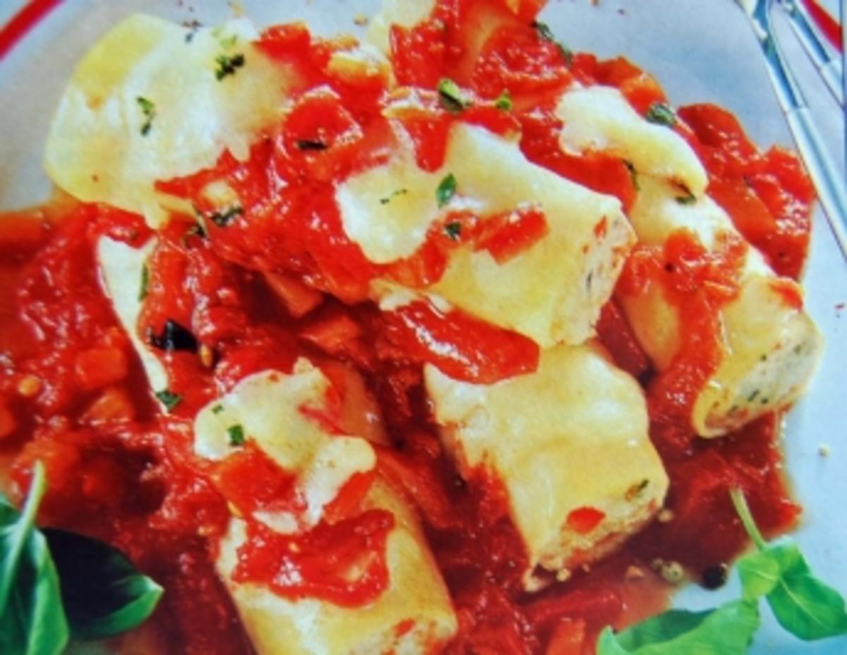 Cannelloni mit Tomaten - Rezept