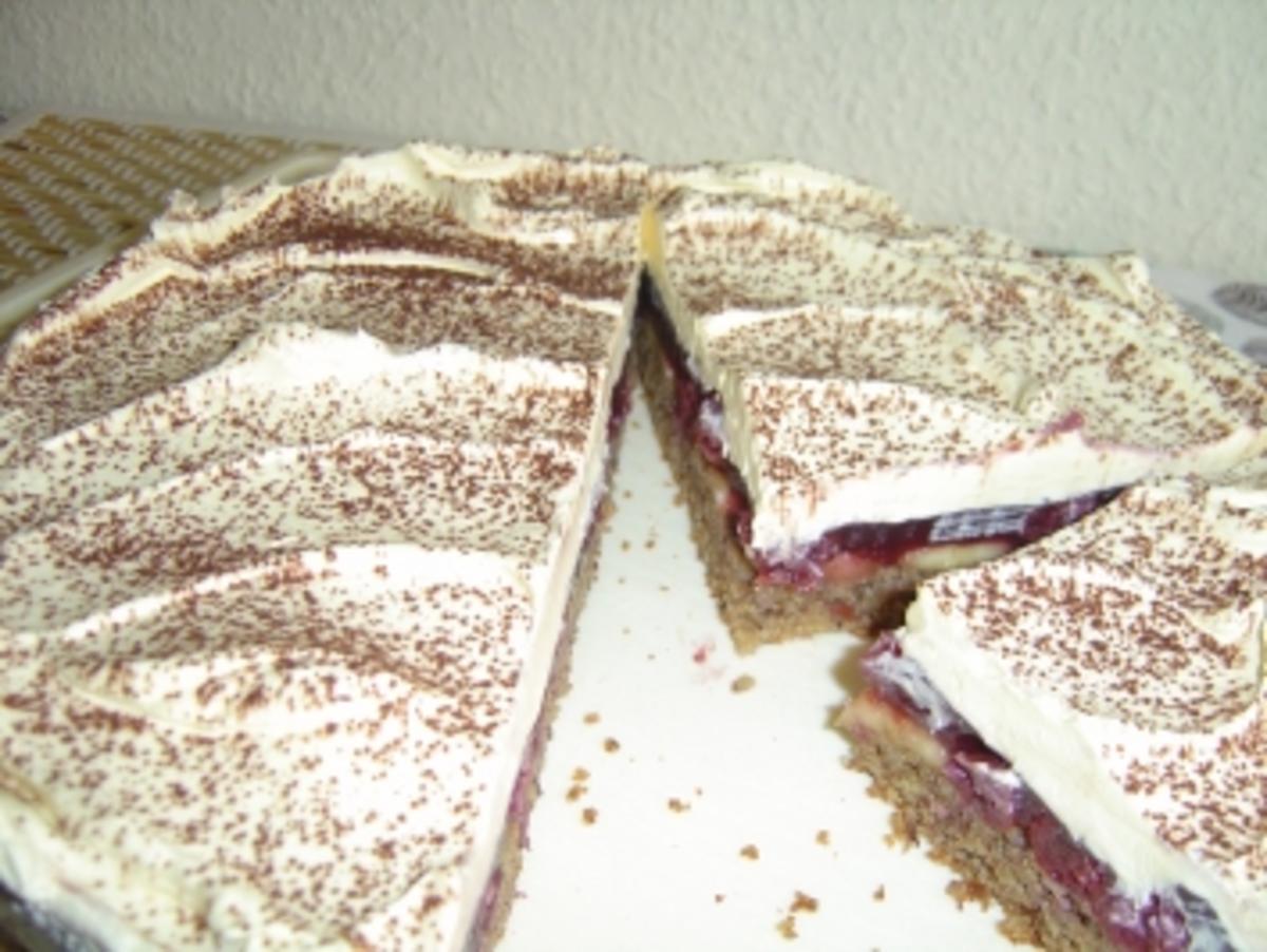 Bilder für Gewittertorte mit Zucker und geriebene Haselnüsse - Rezept