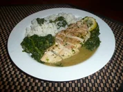 Zitronenhähnchen mit Spinat - Rezept