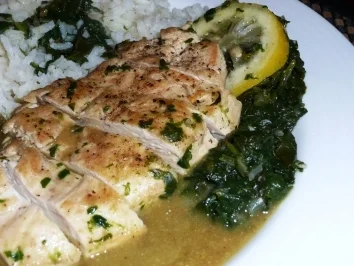 Zitronenhähnchen mit Spinat - Rezept - Bild Nr. 2