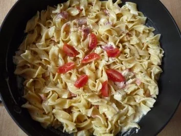 Rezept: Bandnudeln mit Parmaschinken Bild Nr. 2 Bandnudeln mit Parmaschinken - Rezept - Bild Nr. 2