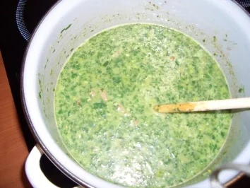 Spinat-Sahne-Soße zu Spaghetti - Rezept - Bild Nr. 7