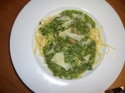 Spinat-Sahne-Soße zu Spaghetti - Rezept