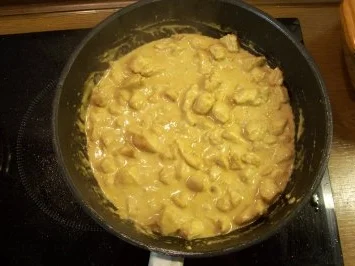 Nudeln mit Hähnchen in Senf-Sahne-Sauce - Rezept - Bild Nr. 2