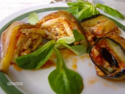 Rezept: Auberginenröllchen Auberginenröllchen - Rezept