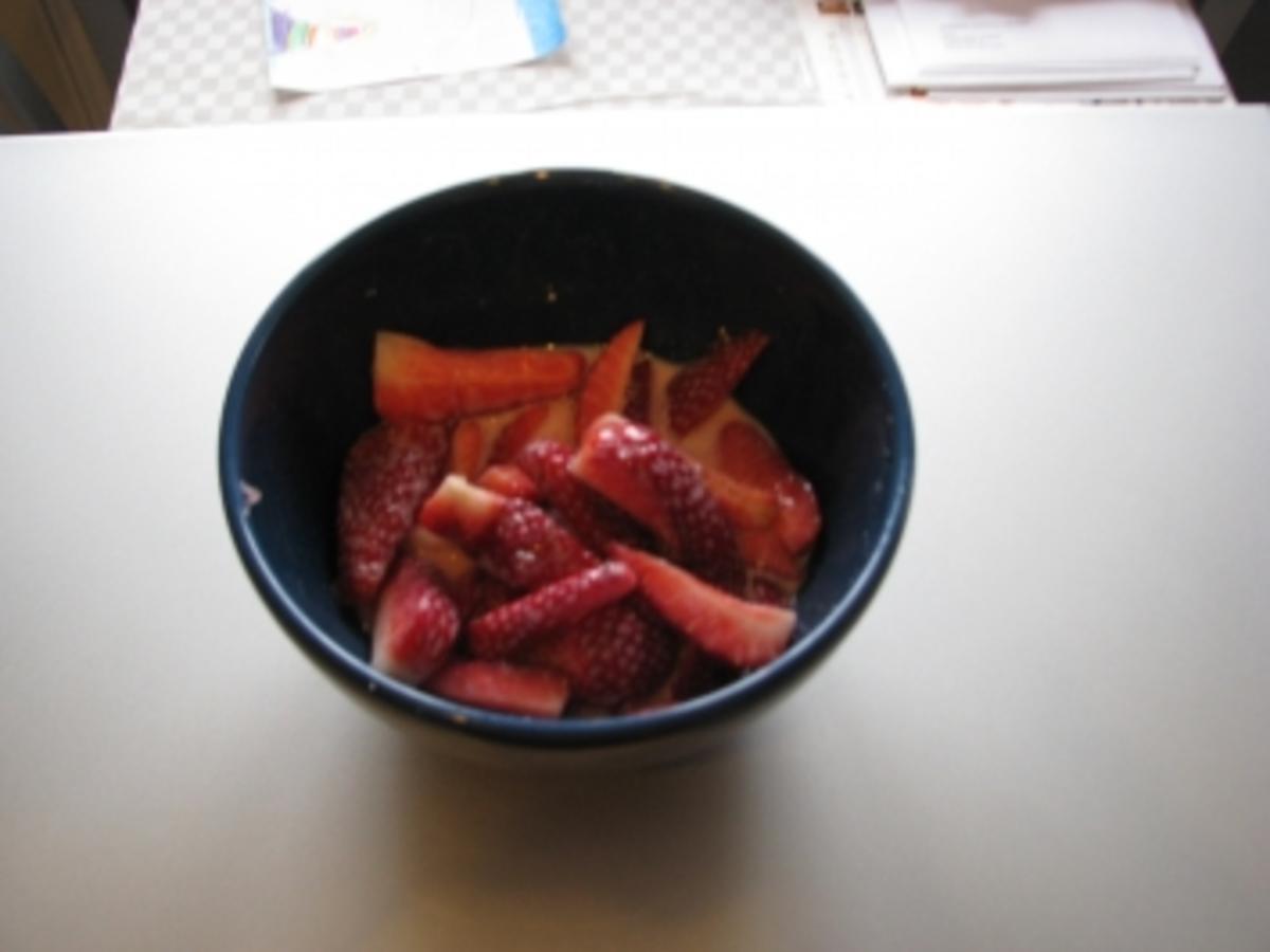 DESSERT Gezuckerte Erdbeeren - einfach - 38 kcal/100g