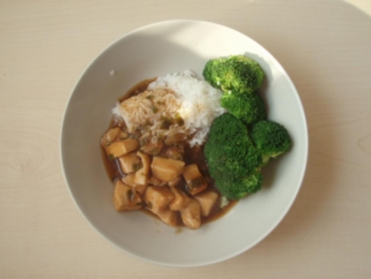 Bilder für Huhn mit Teriyaki und Broccoli - Rezept