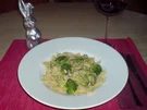 Farfalle mit Käse-Sahne-Sauce - Rezept