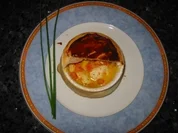 Rezept: Hänchenbrust auf Lauch unter der Blätterteighaube Hänchenbrust auf Lauch unter der Blätterteighaube - Rezept