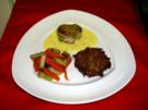Kalbsfilet mit Lauchzwiebel-Pinienkern-Kruste - Rezept