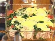 Rezept: Kalbskoteletts mit Spinat und Fontina Kalbskoteletts mit Spinat und Fontina - Rezept