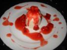 Mandel-Erdbeer-Flammerie - Rezept