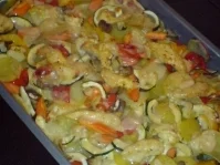 Rezept: Marinierte Hähnchenbrust auf einem Kartoffel-Gemüsebett Bild Nr. 4 Marinierte Hähnchenbrust auf einem Kartoffel-Gemüsebett - Rezept - Bild Nr. 4