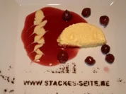 Weißes Cappuccino - Mousse mit Kirschen - Rezept