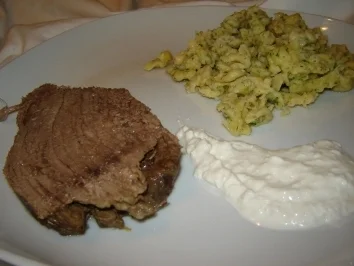 Tafelspitz mit frischen Meerrettich und Kräuterspätzle - Rezept - Bild Nr. 3