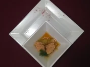 Seeteufel-Nockerln in Chili-Gurkenfond - Rezept