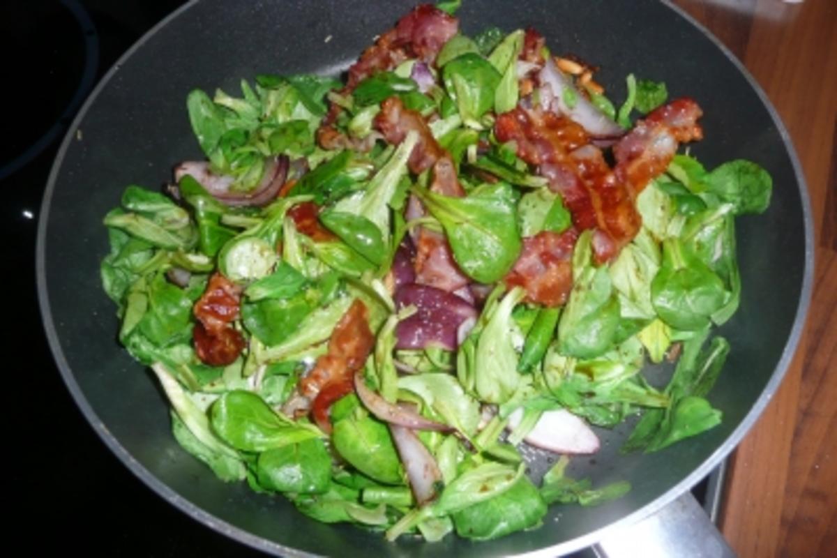 Warmer Feldsalat mit Bacon - Rezept - Bild Nr. 2