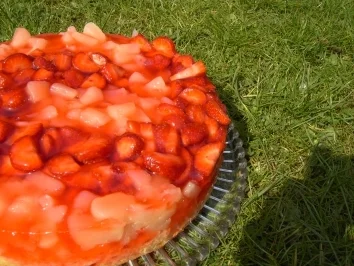 Torta di fragoli e peri - Rezept