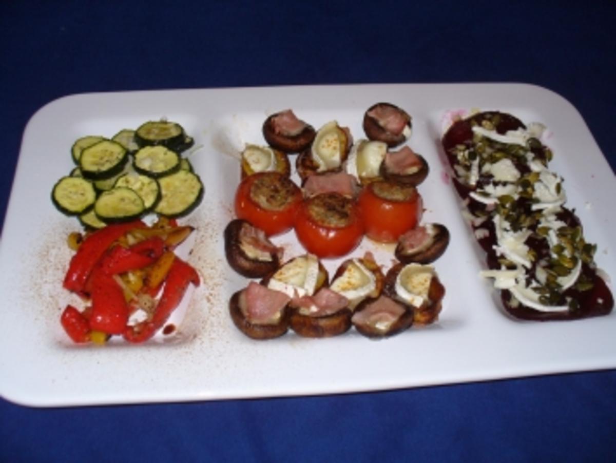 Bilder für Antipasti - gefüllte Tomaten - Rezept