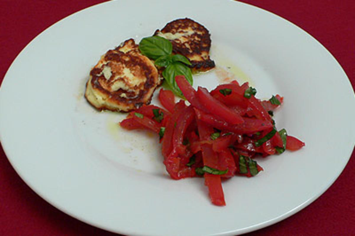 Ricottaplätzchen mit Tomaten-Peperoni - Rezept - Bild Nr. 9