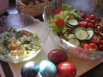 bunter Ostereiersalat - Rezept - Bild Nr. 3