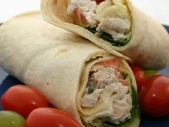 Power-Wraps - Tortilla-Wraps mit Hühnchen und Joghurt - Rezept