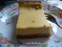Kuchen: Mango-Lassi-Käsekuchen mit Himbeersauce - Rezept