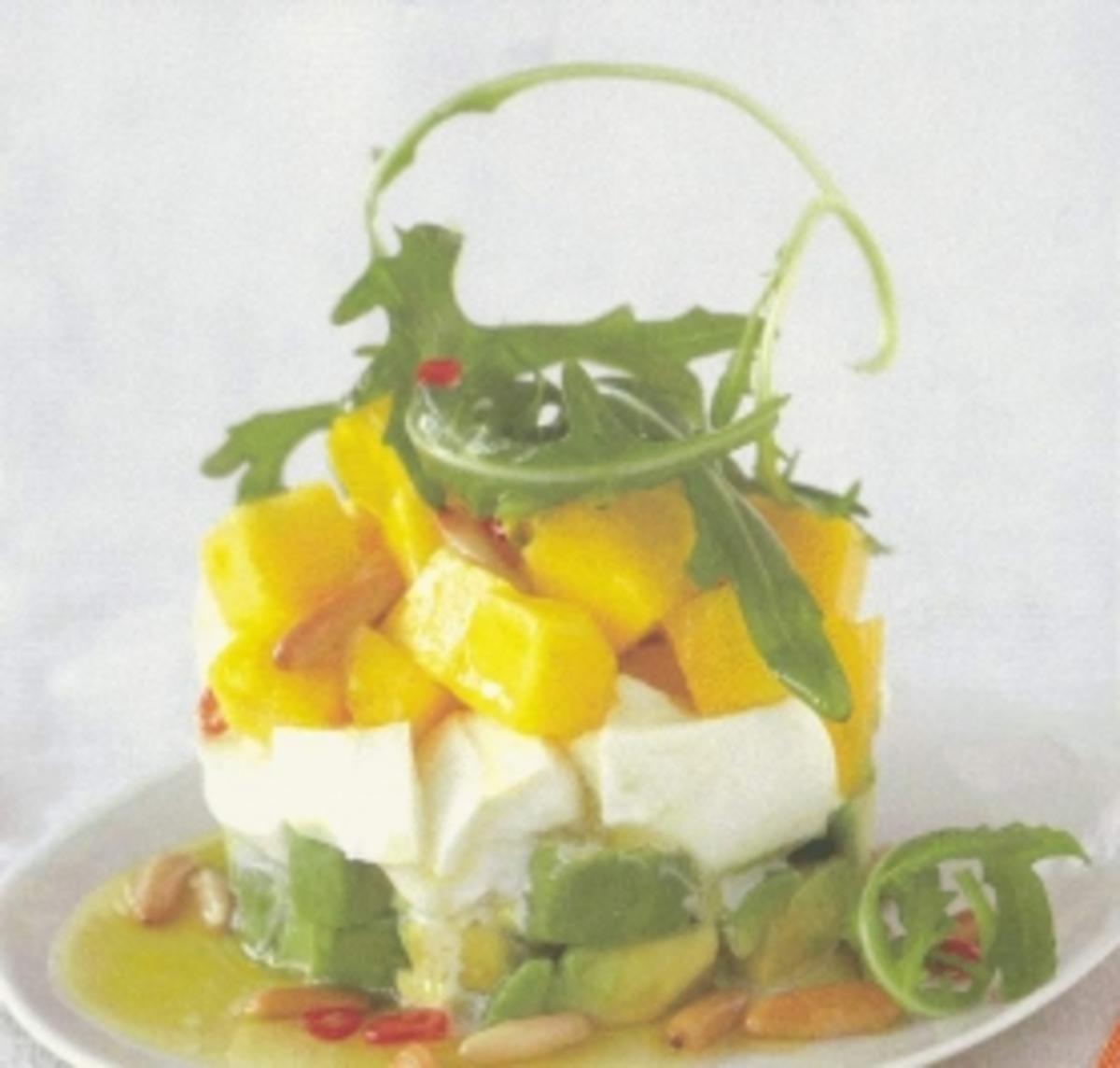 Mozzarella-Avocado-Mango-Salat - Rezept - Bild Nr. 2