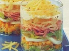 Käse-Schichtsalat - Rezept
