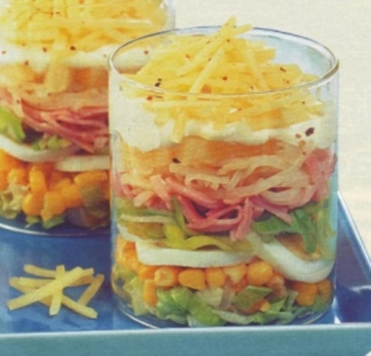 Bilder für Käse-Schichtsalat - Rezept