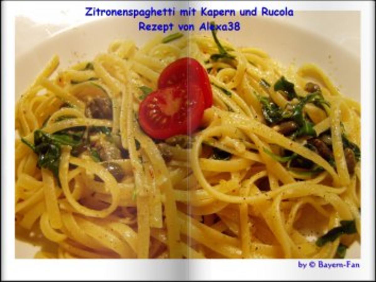 Bilder für Zitronenspaghetti mit Kapern und Rucola - Rezept