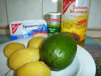 Kartoffel-Teller mit grün-weißer Decke - Rezept - Bild Nr. 2