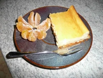 Kuchen : Quarkkuchen mal ohne Boden - Rezept