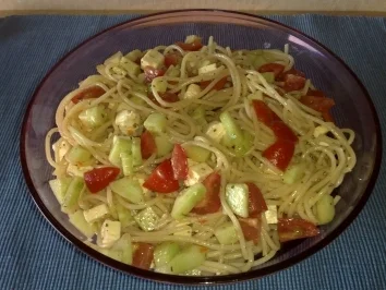 Spaghetti-Salat - Rezept