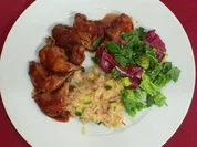 Lackierte Wachteln mit Salat und Risotto - Rezept - Bild Nr. 9