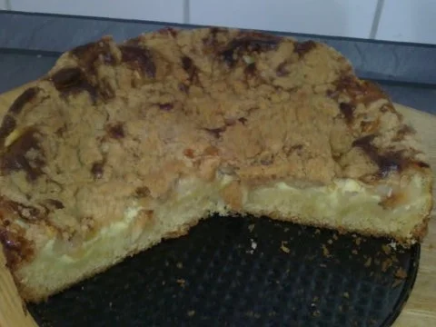 Apfel-Streuselkuchen mit Pudding Füllung - Rezept - Bild Nr. 2