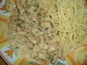 Geschnetzelte Putenbrust - Rezept