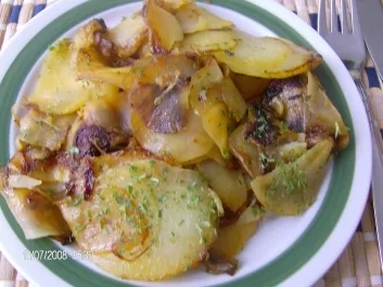 Bratkartoffeln aus rohen Kartoffeln - Rezept