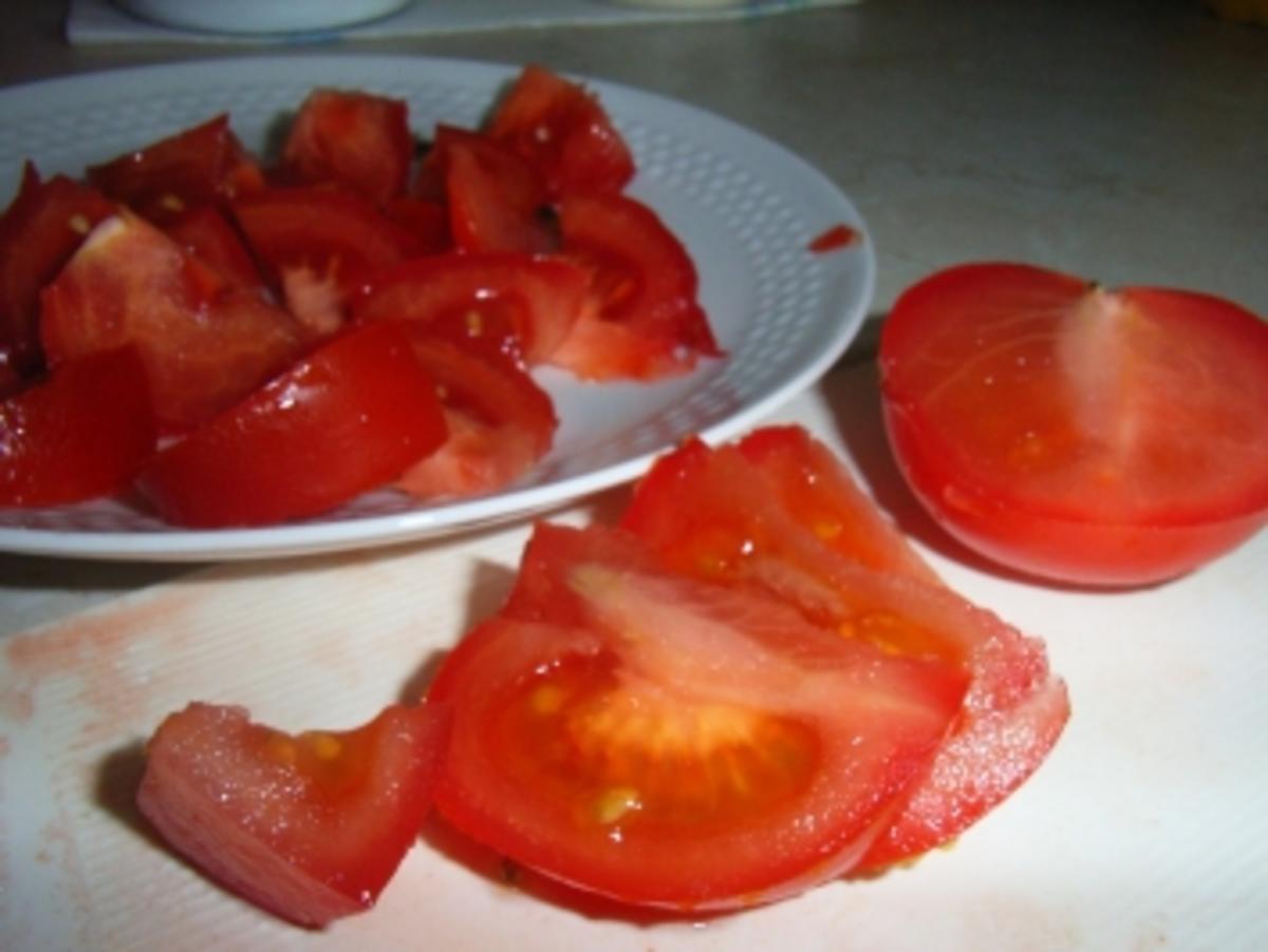 Seelachsfilet auf Reis-Tomaten-Salat - Rezept - Bild Nr. 3