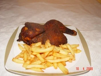 Rezept: Knuspriges Grillhähnchen Knuspriges Grillhähnchen - Rezept