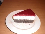 Mohn-Topfen-Torte mit Himbeerspiegel - Rezept