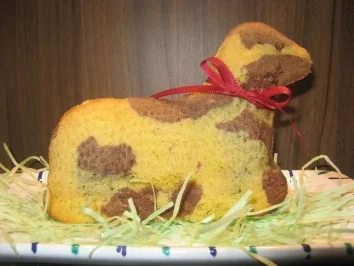Geflecktes Osterlämmchen oder Häschen - Rezept