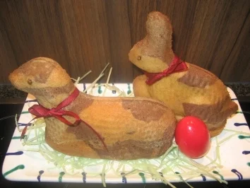 Geflecktes Osterlämmchen oder Häschen - Rezept - Bild Nr. 3