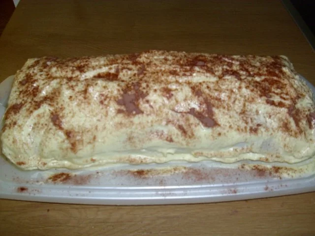 Schoko-Vanille-Rolle - Rezept