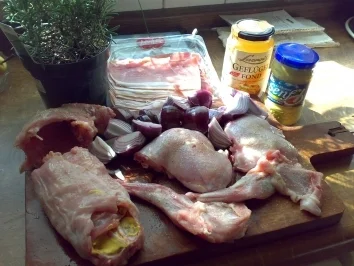 Kaninchen im Schlafrock - Rezept