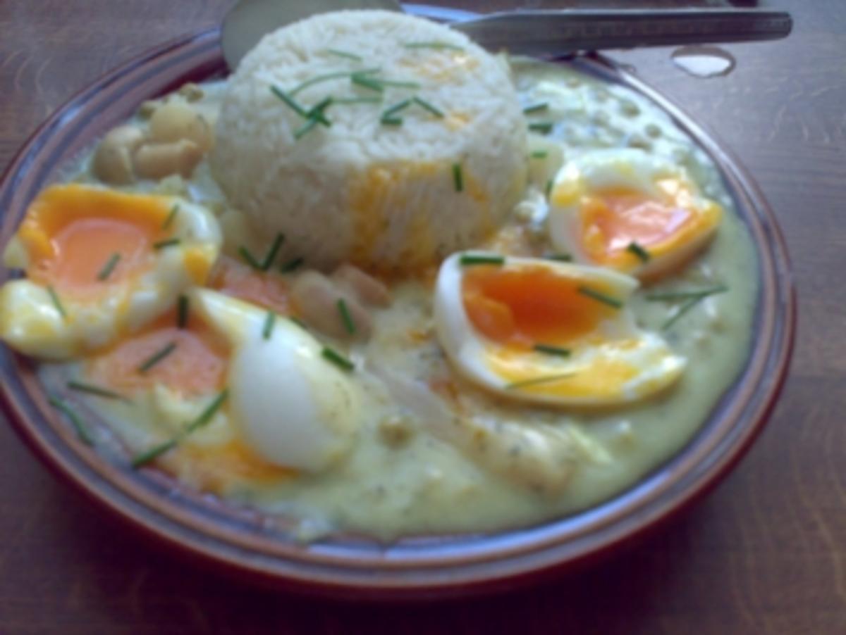 Eierragout fein mit Erbsen, Champignons und Schwarzwurzeln - Rezept
Eingereicht von Ladyfalke